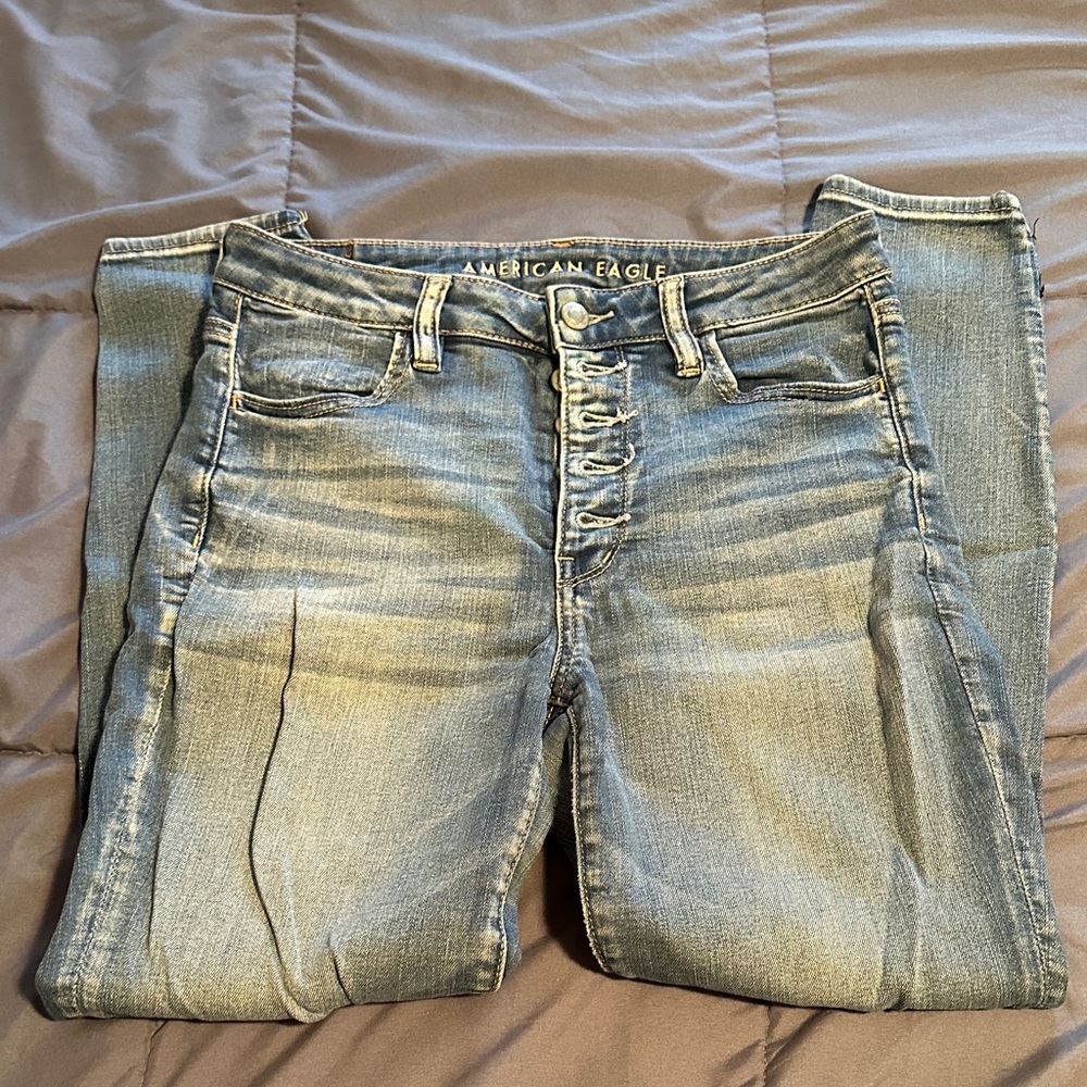 American Eagle Outfitters Women's Blue Skinny Jeans